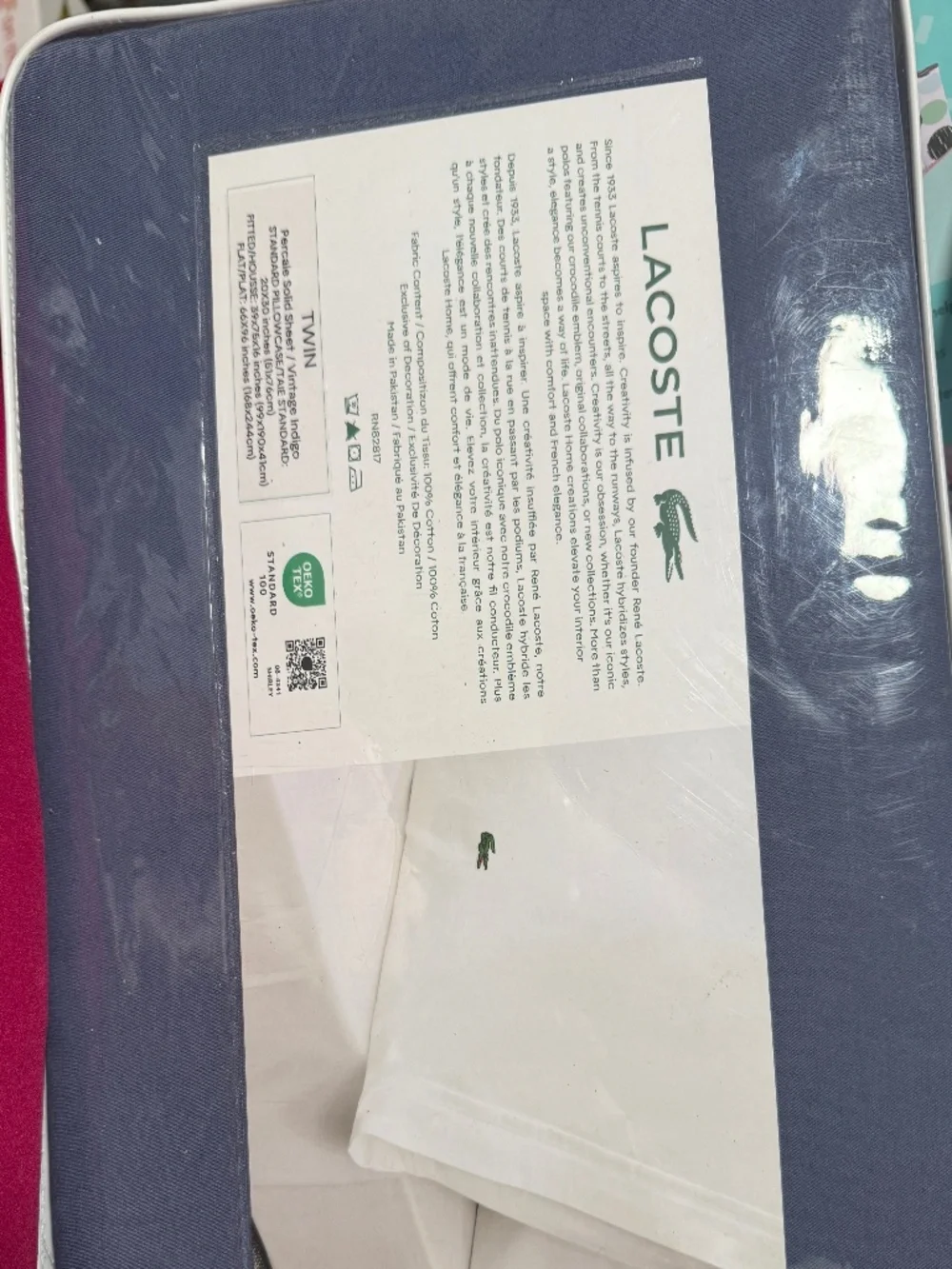 Lacoste Twin Sheet Set